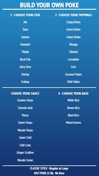Build Your Own - Menu Board - 40 Items in Blue color