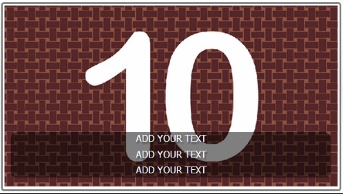 10 Image Slideshow With Text And Border - 10 Seconds Rotatio in White color