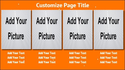 4 Product / Service with Image in Orange color