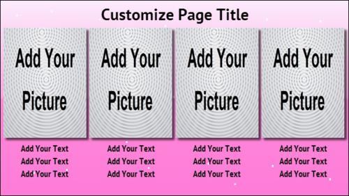 4 Product / Service with Image in Pink color