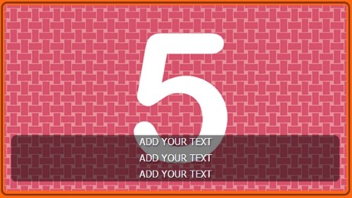 5 Image Slideshow With Text And Border - 10 Seconds Rotation in Orange color