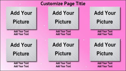 6 Product / Service with Image in Pink color