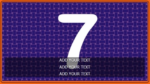 7 Image Slideshow With Text And Border - 10 Seconds Rotation in Orange color