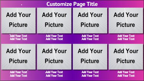 8 Product / Service with Image in Purple color