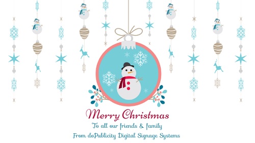 Christmas Greetings in White color