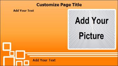 Product Advertising with Landscape Image in Orange color