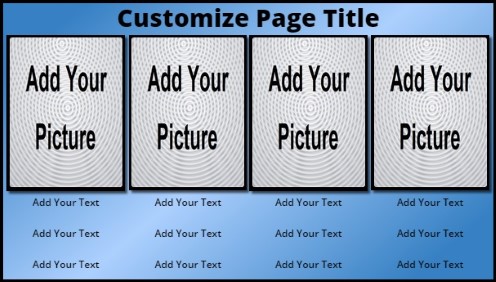 4 Product / Service with Animated Background in Blue color