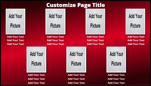 7 Product / Service with Animated Background in Red color